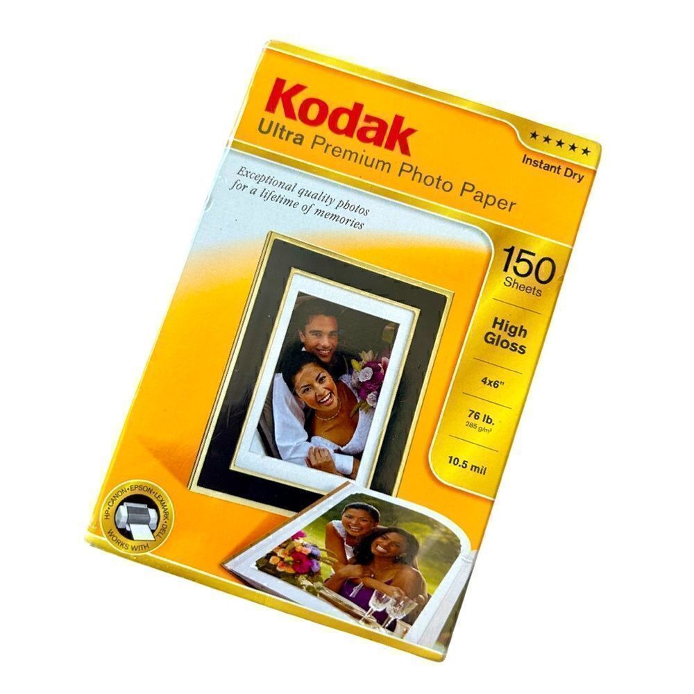 Kodak Ultra Premium Photo Paper High Gloss 4X6 150 Sheets NIB